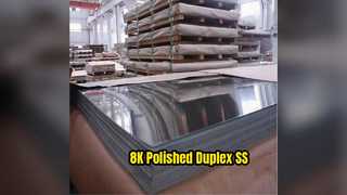 Duplex 2205 RVS plaat 8K polijstmiddel
